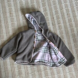 Charming Gray Kids Hooded Jacket